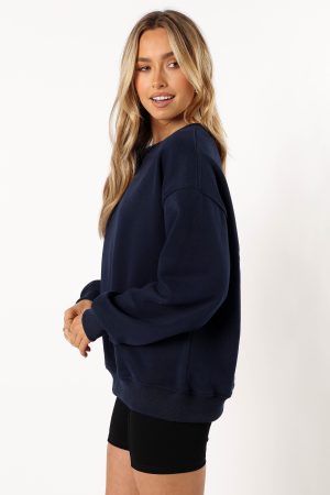 Wrenley Be Kind Sweatshirt – Navy