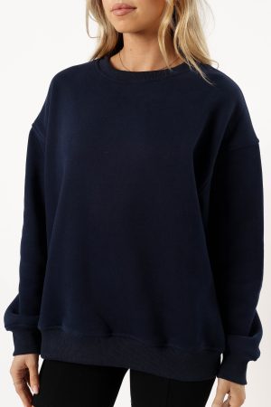Wrenley Be Kind Sweatshirt – Navy