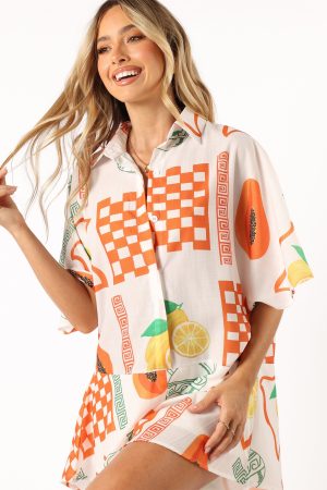 Sebastian Romper – White Orange