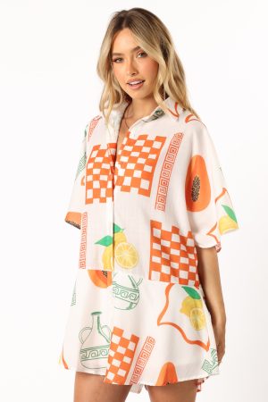 Sebastian Romper – White Orange