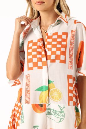 Sebastian Romper – White Orange