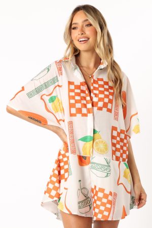 Sebastian Romper – White Orange