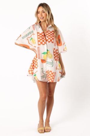 Sebastian Romper – White Orange