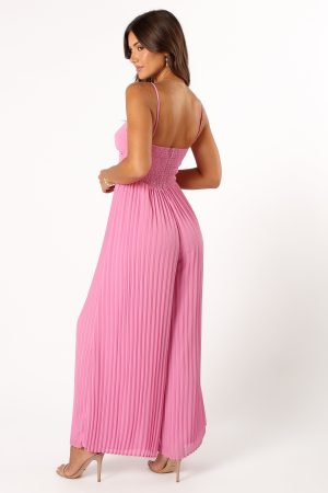 Alice Wide Leg Jumpsuit – Pink