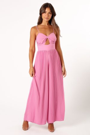 Alice Wide Leg Jumpsuit – Pink