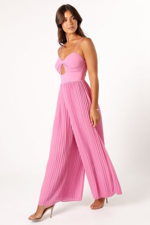 Alice Wide Leg Jumpsuit – Pink