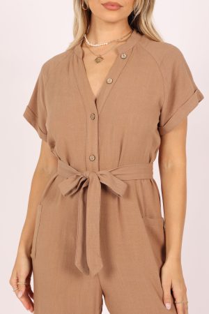 Archie Jumpsuit – Mocha