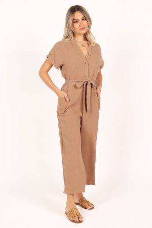 Archie Jumpsuit – Mocha