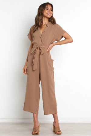 Archie Jumpsuit – Mocha