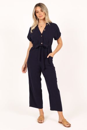 Archie Jumpsuit – Navy