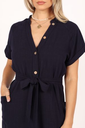 Archie Jumpsuit – Navy