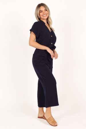 Archie Jumpsuit – Navy