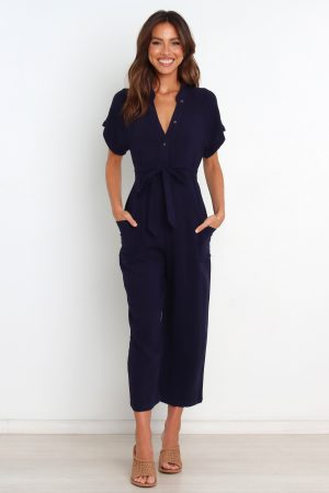 Archie Jumpsuit – Navy