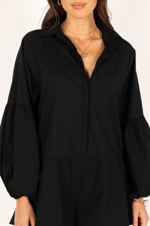 Elsa Romper – Black