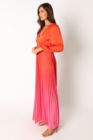 Krista Gradient Jumpsuit – Red