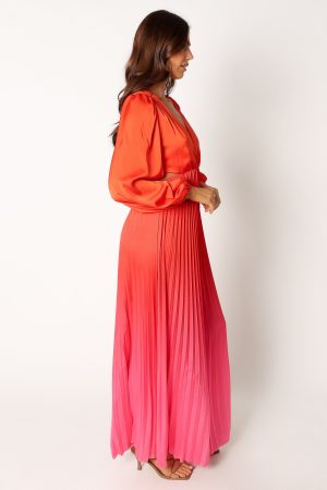 Krista Gradient Jumpsuit – Red