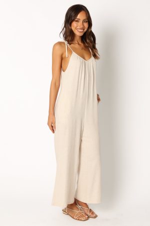 Margot Jumpsuit – Oatmeal