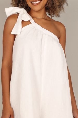 Miffy One Shoulder Romper – White