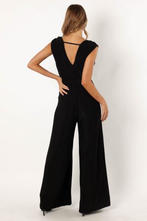 Nora Wide Leg Jumpsuit – Black