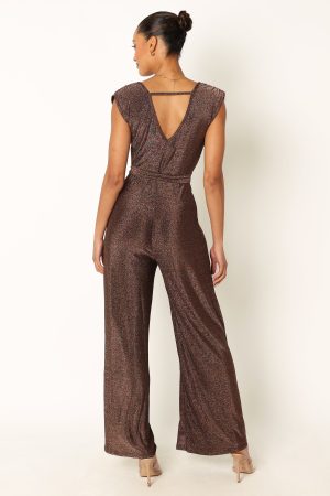 Nora Wide Leg Jumpsuit – Chocolate