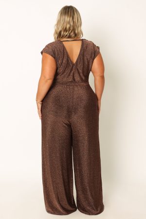 Nora Wide Leg Jumpsuit – Chocolate
