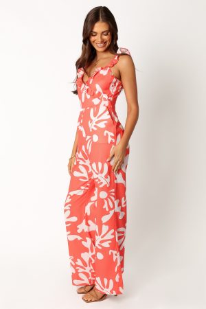 Payton Jumpsuit – Melon White