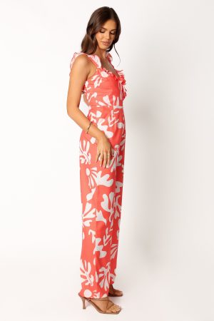 Payton Jumpsuit – Melon White