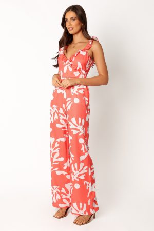 Payton Jumpsuit – Melon White