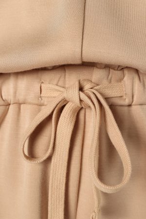 Peri Sweater Romper – Tan