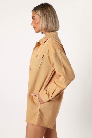 Pollyanna Romper – Tan