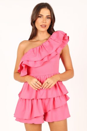 Sammy Frill Romper – Pink