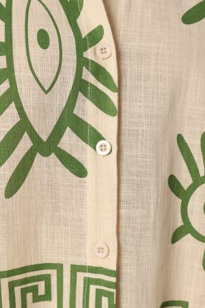 Baci Short Set – Beige Green