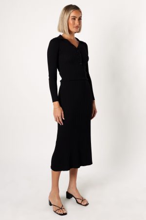 Cameron Knitted Set – Black