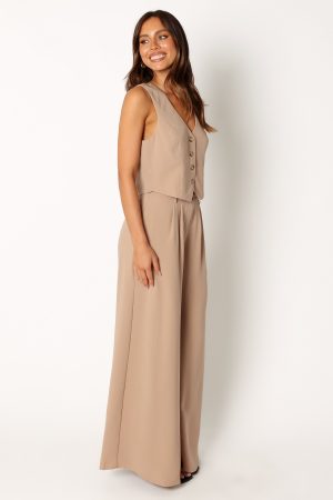 Camille Two Piece Set – Beige