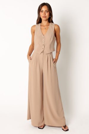 Camille Two Piece Set – Beige