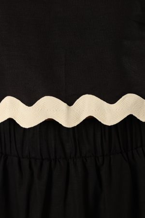 Chrissy Two Piece Set – Black Cream