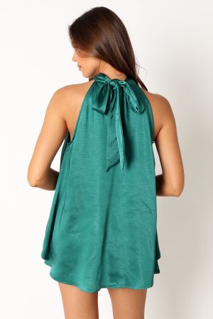 Phoebe Short Set – Teal Green