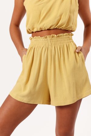Sally Top & Short Set – Butter Yellow