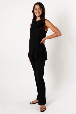 Silvie Knitted Set – Black