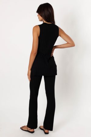 Silvie Knitted Set – Black