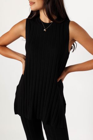 Silvie Knitted Set – Black