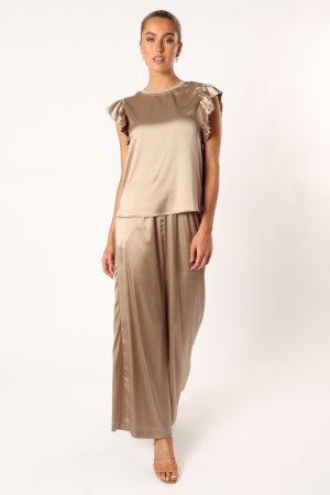 Tillie Two Piece Pant Set – Olive