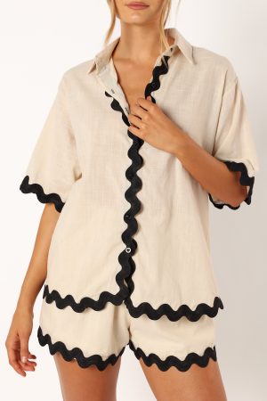 Wilson Short Set – Cream Black