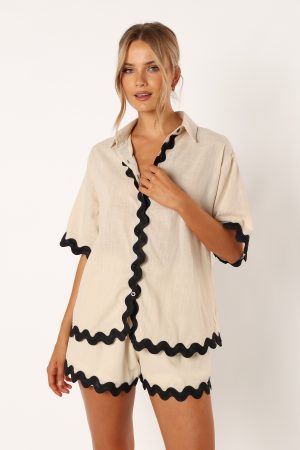 Wilson Short Set – Cream Black