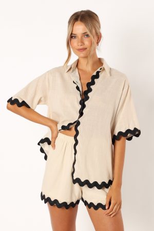 Wilson Short Set – Cream Black