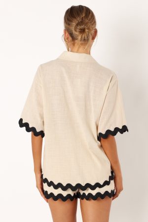 Wilson Short Set – Cream Black