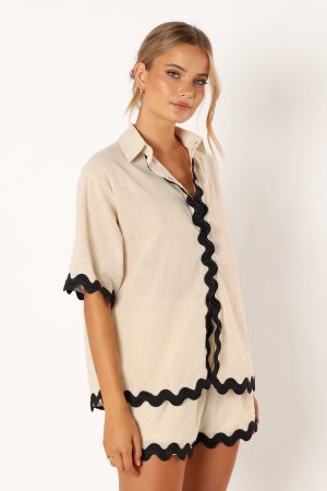 Wilson Short Set – Cream Black