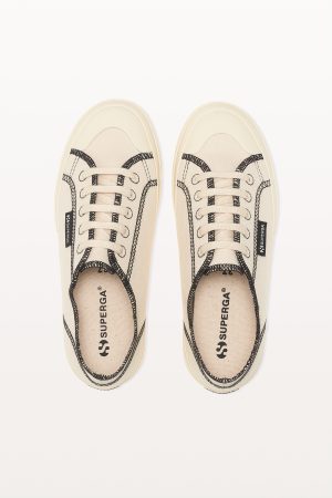 2294 Drill Overlock Stitching – Raw Off White