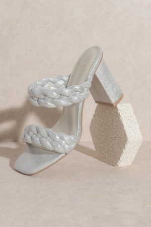 Savannah Metallic Heel – Silver