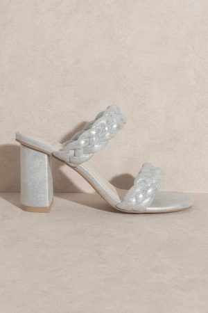 Savannah Metallic Heel – Silver